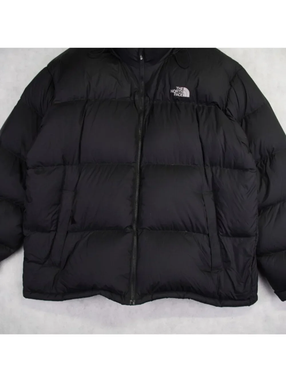 The North Face Mens Nuptse Black 700 Goose Fill Down Puffer Jacket Size XXL 2XL